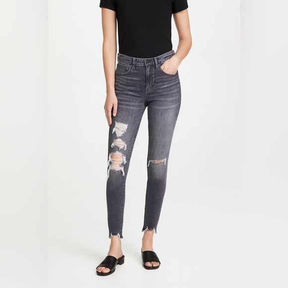 American Eagle Super High Rise Jeggings Jeans Skinny in Gray Size 2 Jeans - Picture 1 of 11